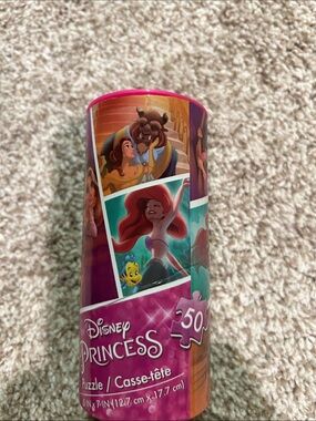 Disney Princess Puzzle Tube in Pink and Teal